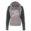 Country Strong Colorblock V-Neck Hoodie