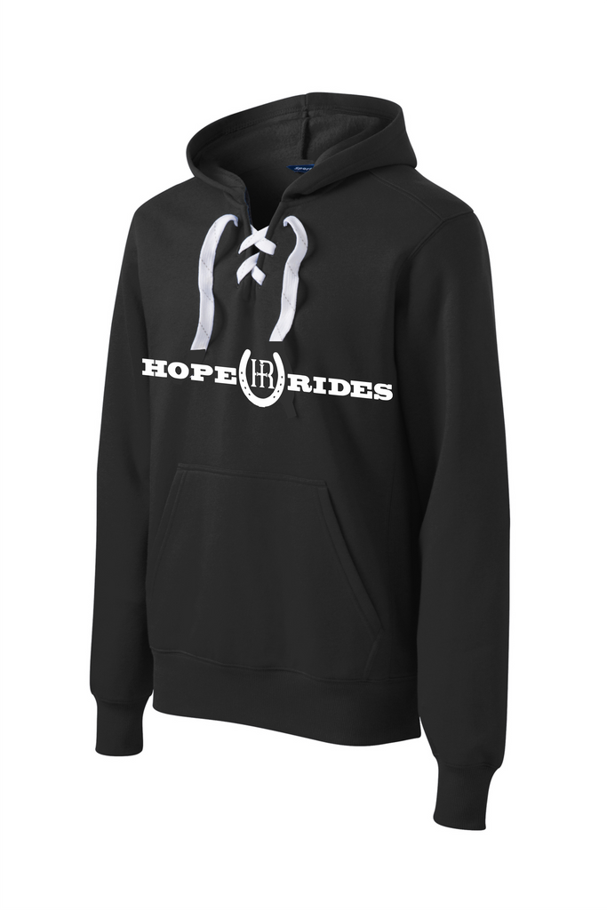 Hope Rides Lace Up Pullover Hoodie Saddle Up Clothing Company